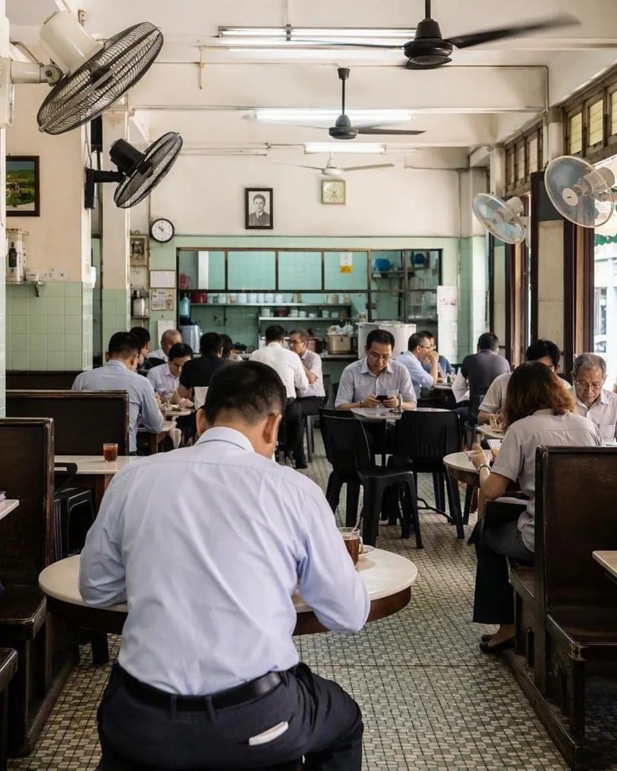 Koffie, lunch en vaste tafels: de kopitiams van George Town