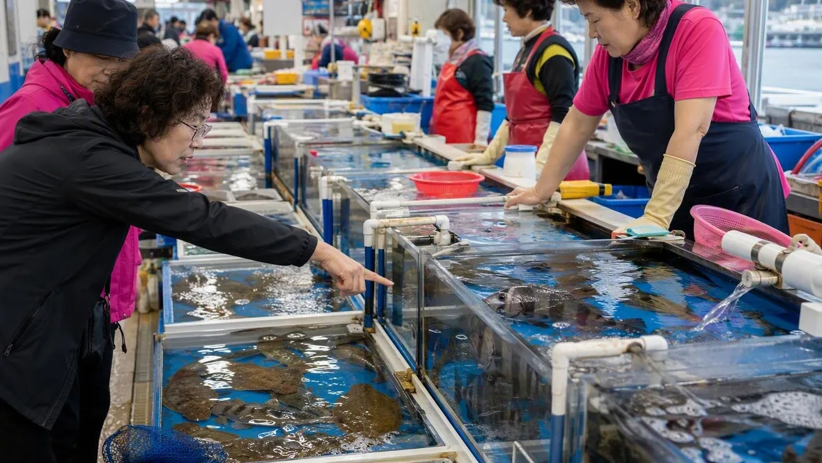 Jagalchi, tussen tank en tafel