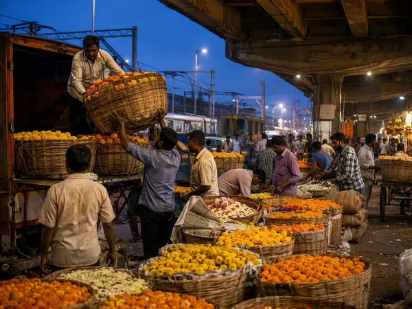 Dadar: de bloemenwissel van Mumbai