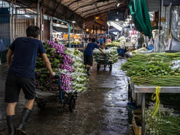 Waar Bangkok zijn bloemen bundelt: Pak Khlong Talat