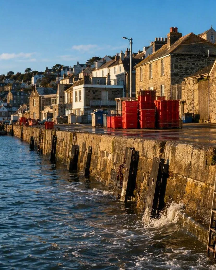 Newlyn terwijl het water stijgt