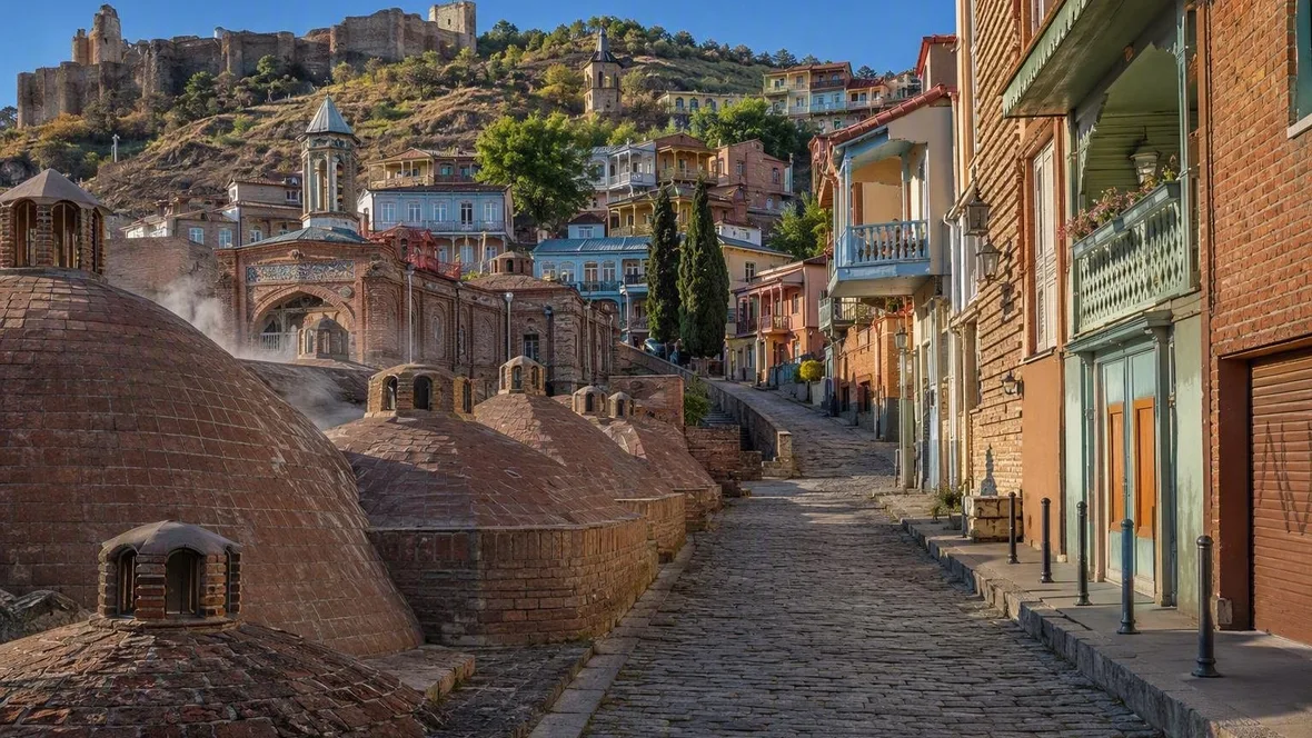 Van zwavelstoom naar houten balkons in Tbilisi