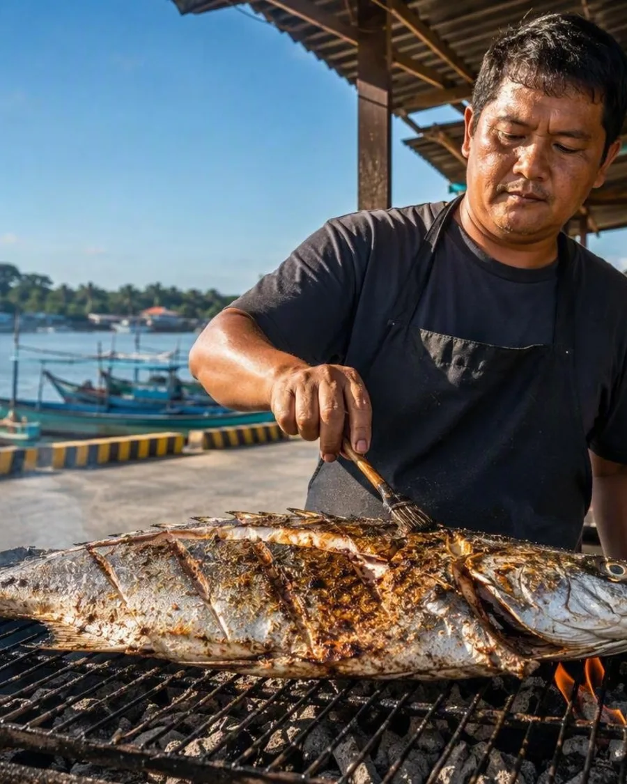 Van de vismarkt van Concepcion naar de grill aan de overkant