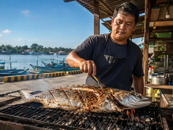 Van de vismarkt van Concepcion naar de grill aan de overkant