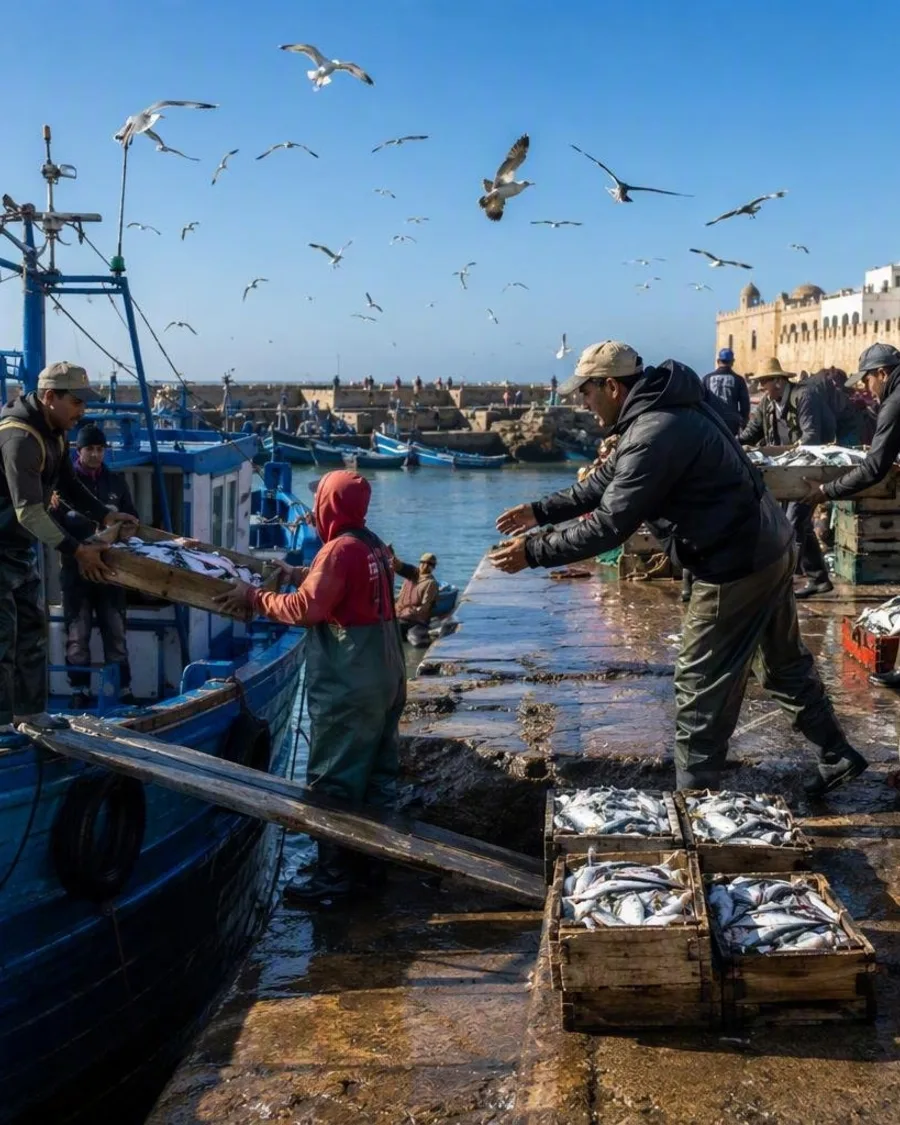 Met de sardines mee, van de haven naar de medina