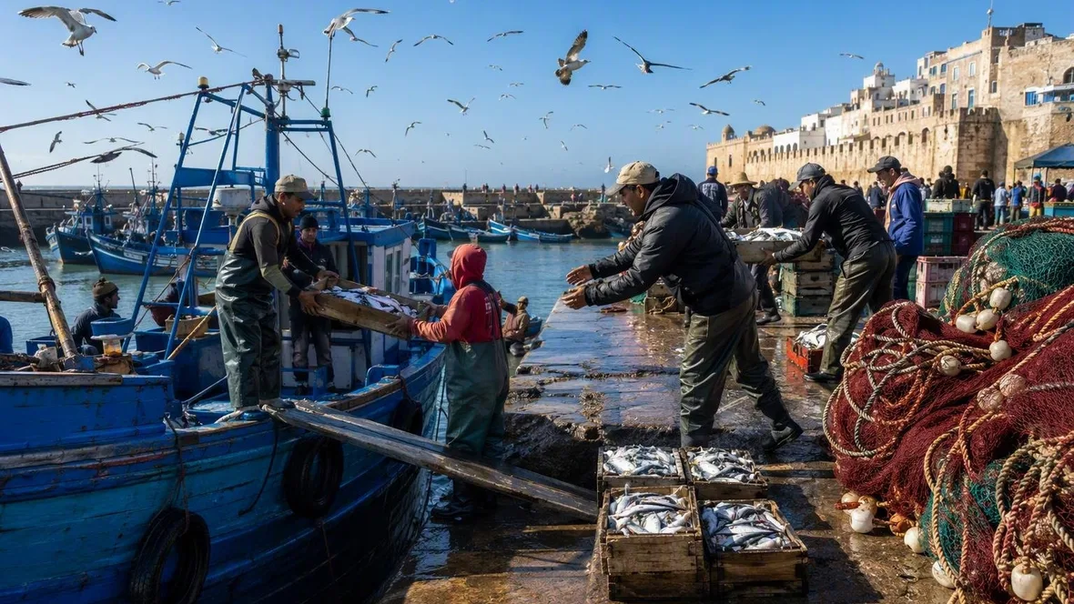 Met de sardines mee, van de haven naar de medina