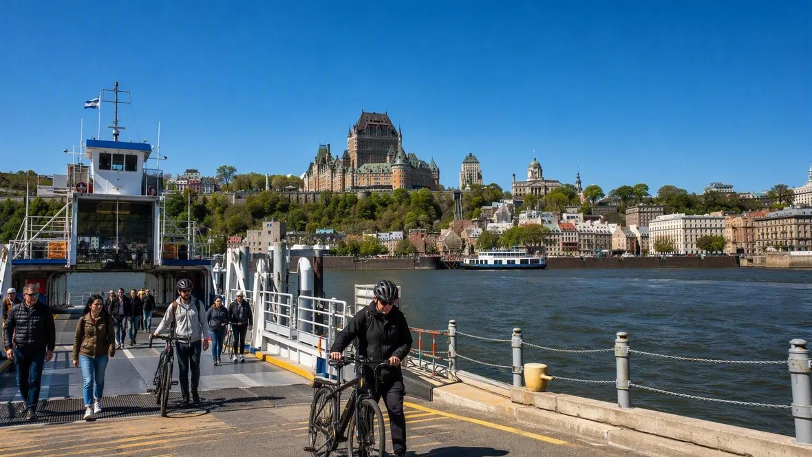 Twaalf minuten over de Saint Lawrence, van Québec naar Lévis