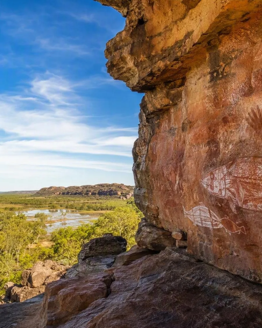 Van de rotswanden van Ubirr naar het water van Kakadu