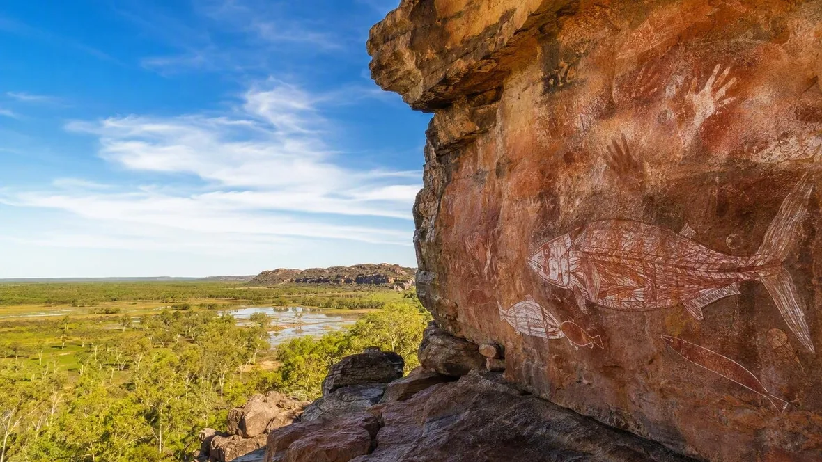 Van de rotswanden van Ubirr naar het water van Kakadu
