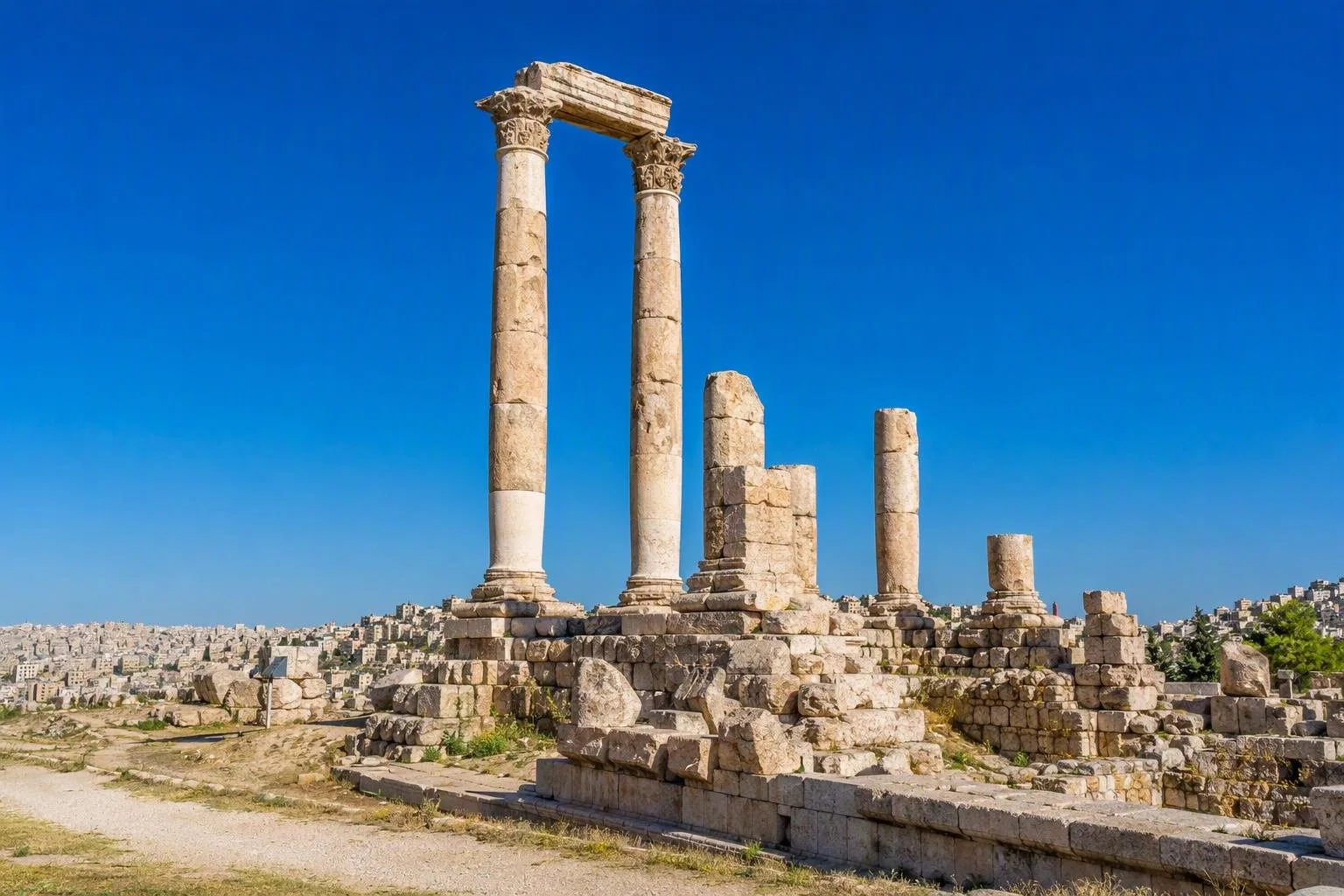 Citadel van Amman (Jabal al-Qal'a)