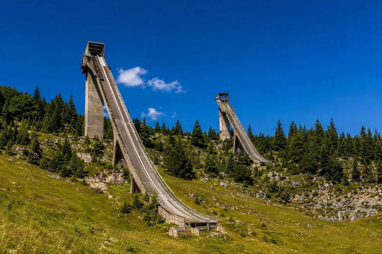 Skispringschansen van Malo Polje