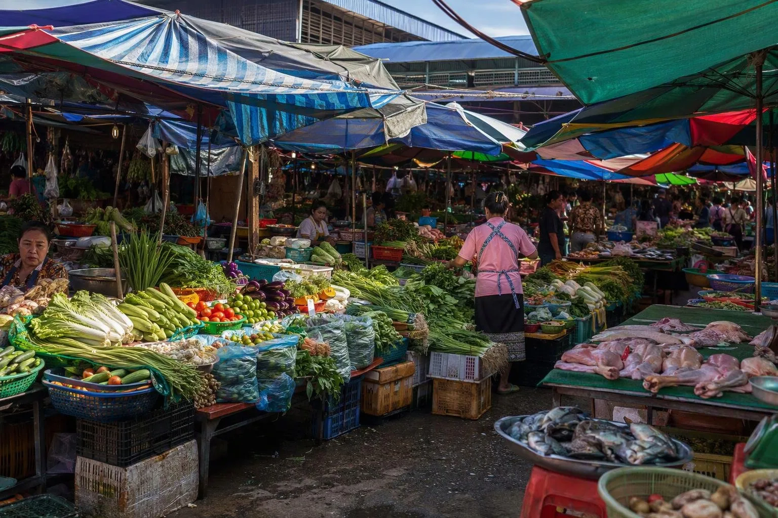 Khua Din Morning Market